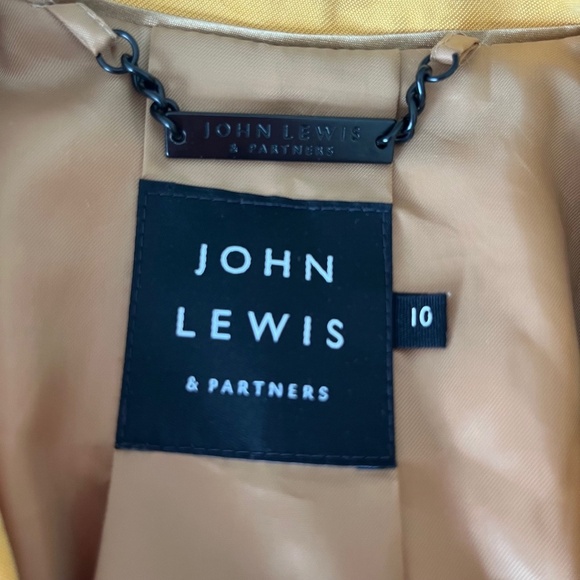 John Lewis Long Trench Coat in Yellow | SIze Medium - Picture 4 of 11